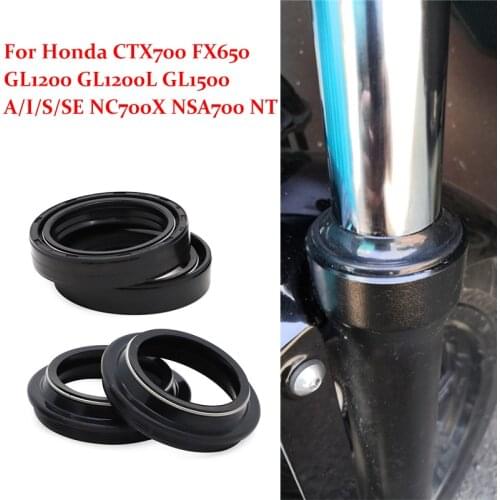 All Balls Racing 2 Fork Seal and 2 Dust Seal Kit 56-132 For Honda CTX700 FX650 GL1200 GL1200L GL1500 A/I/S/SE NC700X NSA700 NT
