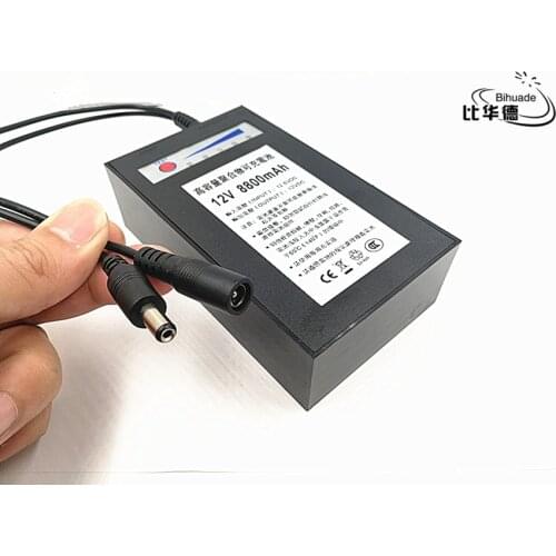 12V 8800mah lithium battery Rechargeable DC battery polymer batteria For monitor motor LED light outdoor spare Battery