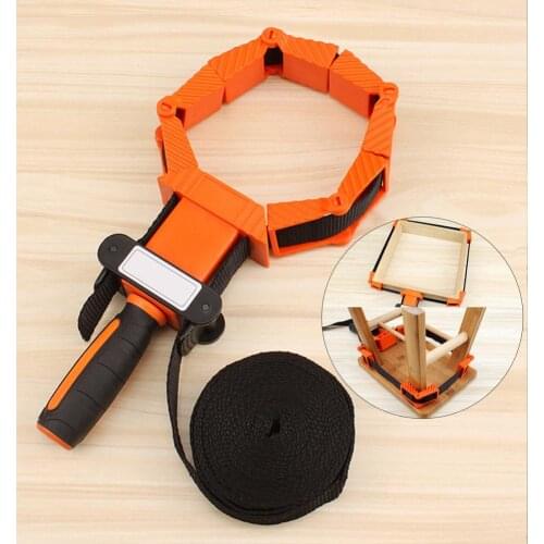 Nylon Strap Clamp Holder Adjustable Band Clamp Polygonal Angle Clip Picture Frame Multifunction Belt Clamping Woodworking Tool
