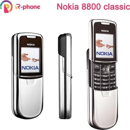 Unlocked Original Nokia 8800 Classic Mobile Phone 2G GSM 8800 Russian Arabic English Keyboard Refurbished Cellphone