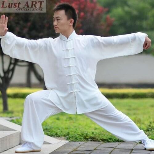 New chinese traditional elegant casual tai chi clothing silk white color tai chi uniform fashion tai chi clothing women AA032