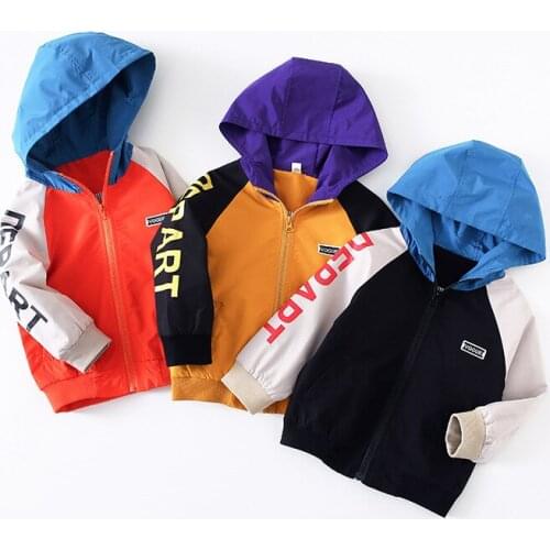 Wholesale Autumn kids sweatshirt hoodies boys girl fashion Windbreaker Casual zipper tops spring baby clothes Children clothing