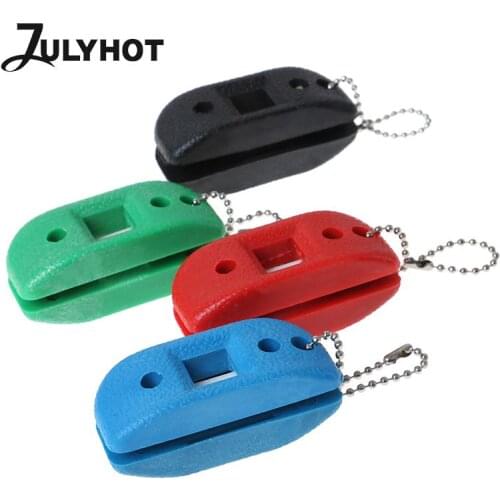 Sandstone Ice Hockey Shoe Double Side Sharpener Ice Skate Blade Hockey Sharpening Oilstone Portable With Hanging Storage Bag