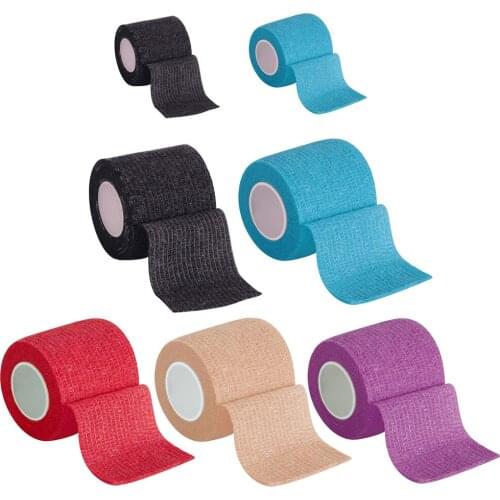 Self Adhesive Elastic Bandage Breathable Sport Wrist Wrap Protector Tape Hand Joint Support Straps Fitness Accessory 5/10cmx4.5M