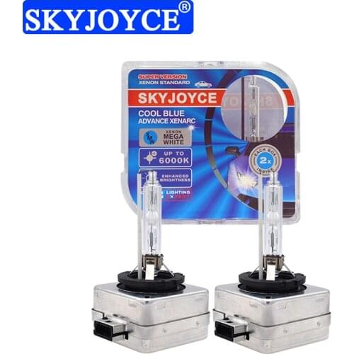 SKYJOYCE 2PCS 55W D1S Xenon HID Cool Blue Advance Duo Box 6000K White 4300K 8000K 35W D3S Car Xenon Headlight D2S D2R D4S D4R