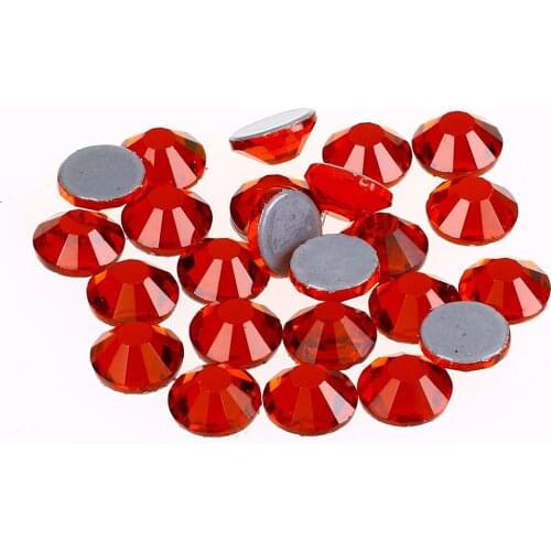 SS16 SS20 SS30 Siam Hotfix Rhinestones glitter Glass and stones Strass Iron On Crystal Hot fix Rhinestone For clothes Garment