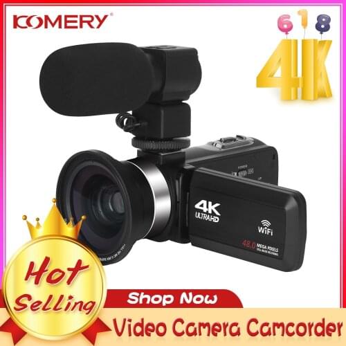 4K Video Camera Camcorder WiFi Handycam 48MP Built-in Fill Light Touch Screen Live Streaming for Youtube Vlogging camera