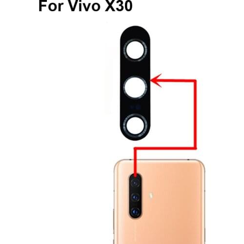High quality For Vivo X30 Back Rear Camera Glass Lens test good For Vivo X 30 Replacement VivoX30