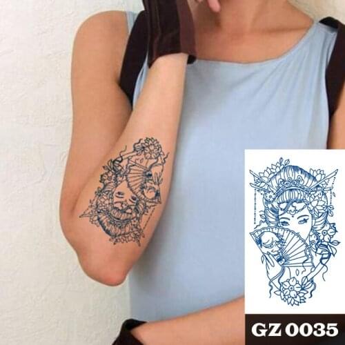1Pcs Juice Classical Girl Tattoos Body Art Waterproof Temporary Tattoo Sticker For Men Women