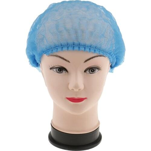 10pcs Disposable Nurse Non-woven Bouffant Hair Net Caps