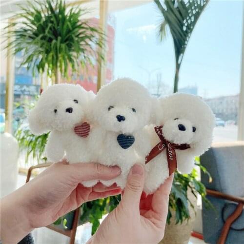 11cm cartoon bear doll plush animal plush toy small pendant keychain childrens toy christmas gift birthday gift