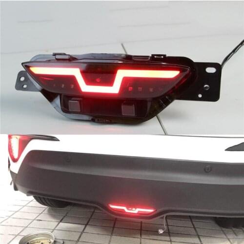 2PCS For Toyota C-HR CHR 2016 2017 2018 Multi-functions Car LED Bumper Light Rear Fog Lamp Reverse Light Auto Bulb Brake Light