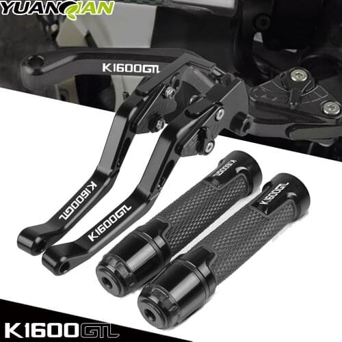 Motorcycle CNC Aluminium Brake Clutch Lever+22MM Handle Grips Handlebar For BMW K1600GTL K 1600 K1600 GTL 2011-2016 2012 2013 14