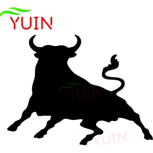 Car Sticker Fashion Spanish Bull Decal Personality Motorcycle Auto Parts PVC Window Decoration Sunscreen Cover Scratch Decals