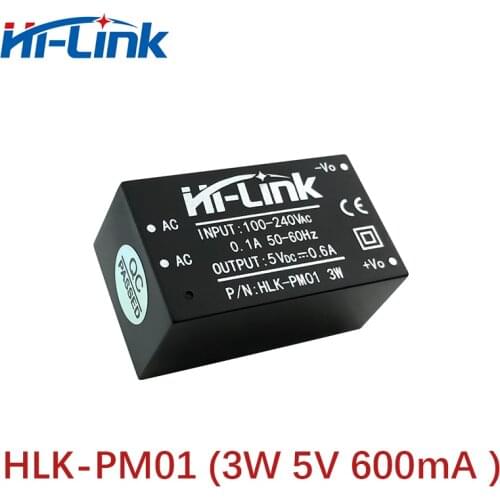 Free ship 30pcs*Switch Power supply module 5V 600mA HLK-PM01 Hi Link Manufacturer