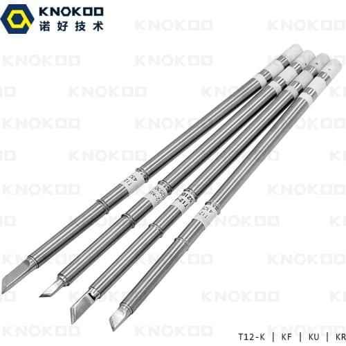 KNOKOO Lead free replacement solder iron tips T12-K T12-KF T12-KU T12-KR for FX951/FX 952 solder station FM2027/FM2028 Iron