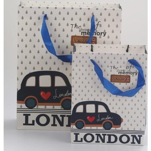 UV Protected Custom print shopping paperbag luxury paper gift bag with your own logo --XP2370