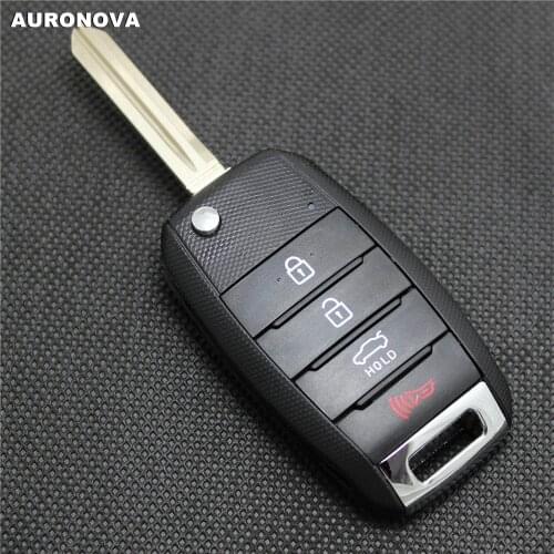 AURONOVA New Car Key Shell for Kia Sportage Sorento Soul Carens Optima 2013 2014 2015 Replace 4 Buttons Good Quality Key Case