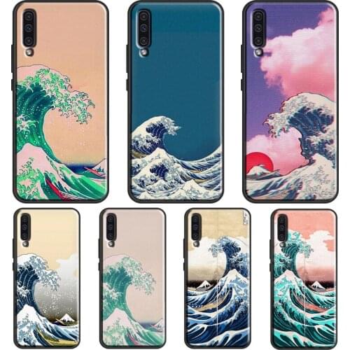Japanese Great Wave of Kanagawa Case For Samsung A52 A12 A32 A72 A21S A20e A21S A31 A51 A71 A10 A02S A50 A70 Back Cover