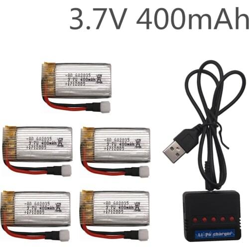 H31 Battery Lipo 3.7V 400 mAh 30C for KY101 Waterproof Drone Original Li-Battery H31 Battery + 5in1 cable charger