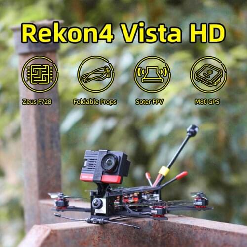 HGLRC Rekon4 HD Zeus F722 Mini BLHELIS 28A Caddx Polar Vista Kit M80 GPS Buzzer 1404 2800KV 4S 4inch Micro Long Range Drone