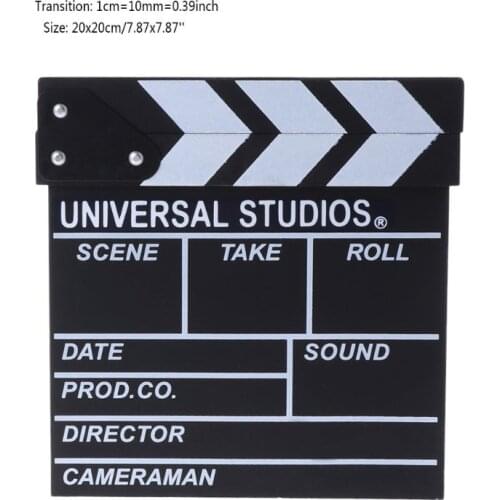 Professional Film Directors Clapper Board Movie Scene Clapboard Photography Props Film Shooting Accessory