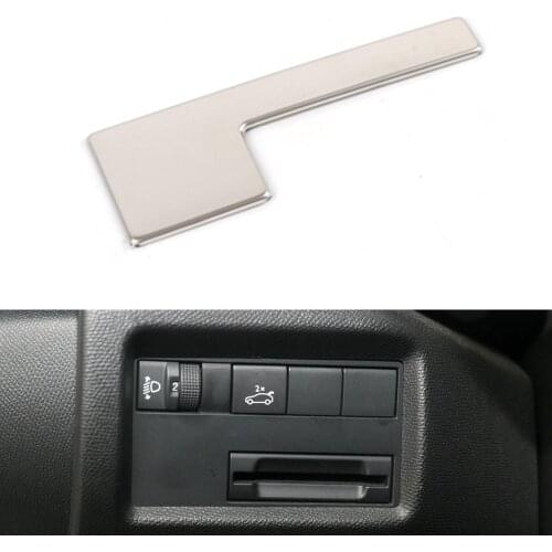 Chrome Headlight Control Panel Frame Cover For CITROEN C5 Aircross 2017 2018 Car Detector Stick Styling