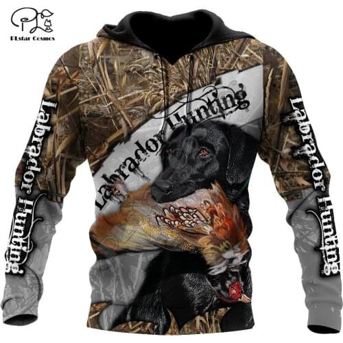 PLstar Cosmos Camo Animal Hunter Dog Pheasant Duck Hunting Tattoo 3DPrint Men/Women Streetwear Harajuku Jacket Funny Hoodies A22
