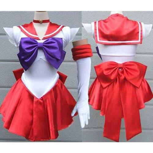 Top Quality Japan Sailor Moon Cosplay Costume Moon Dress For Adult Fancy Halloween Fancy Sexy Carnival Costume Dress