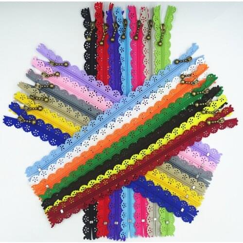 5/10pcs 40cm 16 inch DIY 3# nylon coil flower zipper for DIY sewing tailor handicraft bed bag (20 colors)