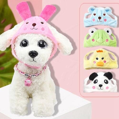 Cartoon Pet Dog Hat Cap Fashion Rabbit Ears Hat for Dogs Casual Fleece Cap for Dog Hat Chihuahua Yorkshire Teddy Hats Petshop