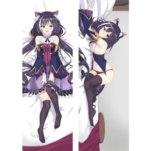 Newly Design Long Body Throw Pillow Cover Princess Connect! Redive Kyaru Double-Sided Printing Throw Waist Pillow Case Warm Body