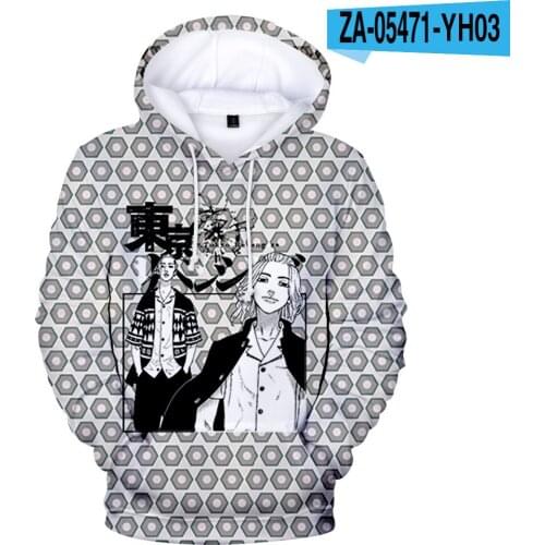New Arrival 3D Tokyo Revengers Hoodies Men Women Sweatshirts Fashion Anime Kids Tracksuits Autumn Boy Girls Pullovers