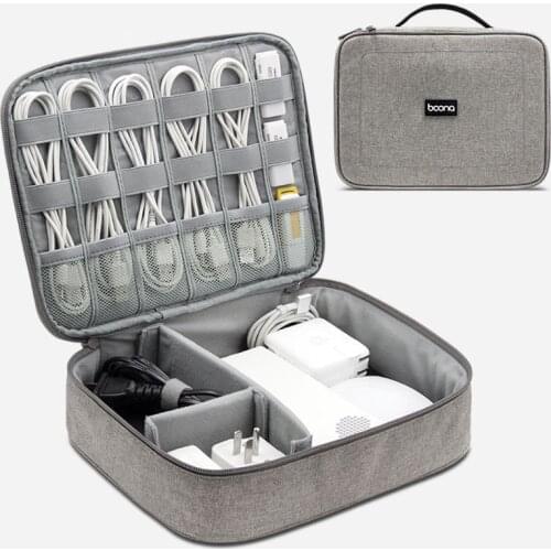 Extra Large Digital Gadgets Storage Bag for iPad HDD Data Cable Adapter Earphone Battery Electronics Accessories Organizer Box