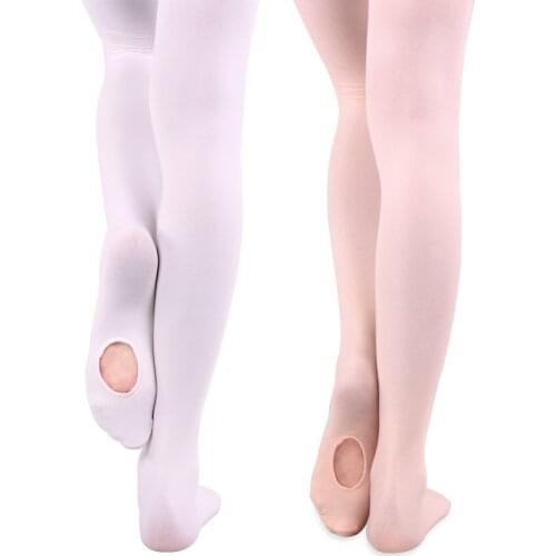 Girls Professional Convertible Ballet Tights Kids Children Dance Stockings Seamless girls Ballet Pantyhose