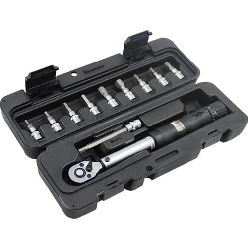 1/4inch Display Adjustable 2-14NM Torque Wrench Tools kit set Bicycle Repair Tools Bike Repairing Spanner Hand Tool set with Box