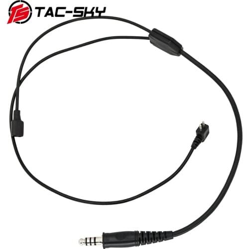 Compatible With Tactical Headset PELTOR COMTAC Headset Y-Line Kit, Equipped With U94Ptt And Microphone