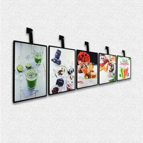 Light sign changeable menu board fast food counter design
