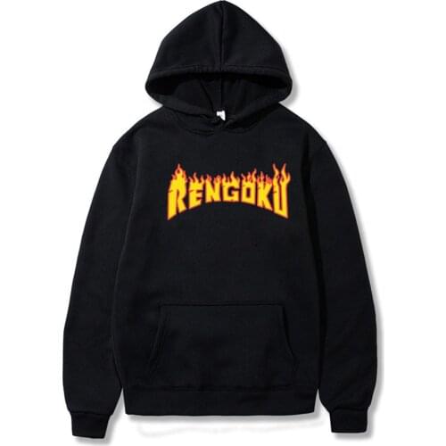 Kyojuro Rengoku Hoodies Graphic Anime Demon Slayer Hoodie Harajuku Hoodied Cartoon Women/men Funny Swearshirts Hoody