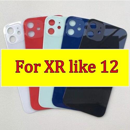 High Quality Battery Cover For iPhone XR Like 12 Back Glass Damaged Glass Replacement With Tools and Glue