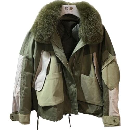 XLMJDZGS Women's Parkas With Fur