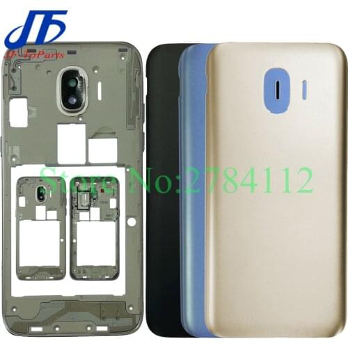 10Pcs middle frame bezel Back Battery Cover For Samsung Galaxy J2 Pro 2018 J250 / J2 Core J260 J260F Housing Rear Door