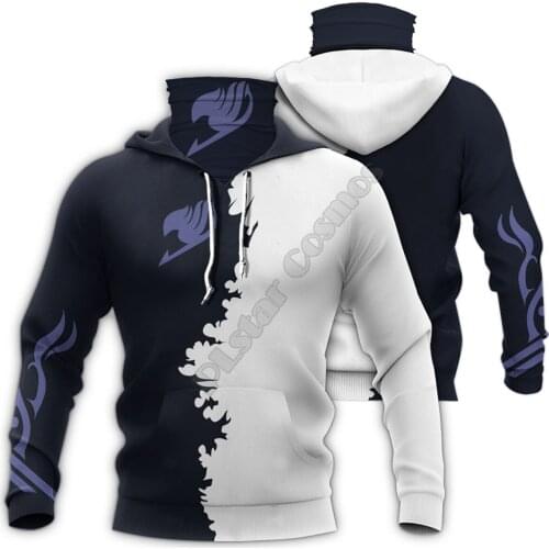 Fairy Tail 3D Printed Hoodies Fashion Sweatshirt Women Men Casual Pullover Hoodie Mask Warm Cosplay Costumes 08