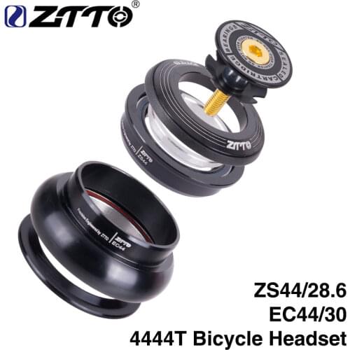 ZTTO 4444T Bicycle Headset MTB 44mm ZS44 EC44 CNC 1 1/8"-1 1/2" Straight Tube Frame To Tapered Tube Fork 1.5 Adapter Headset