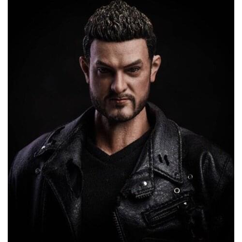 1/6 Scale Amirkhan Head Sculpt India Star Male Soldier Head Carving Model Toy Action Figure Collection