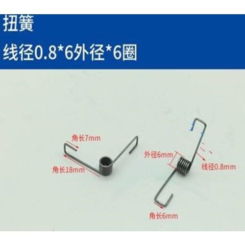 10Pcs 0.8*6mm 6circle 304stainless Steel Small Torsion Spring Hardware DIY