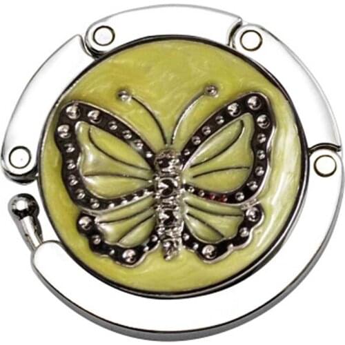 30PCS / LOT Portable Metal Foldable Bag Purse Hook Handbag Hanger Purse Hook Handbag Holder Shell Bag Folding Table Hook