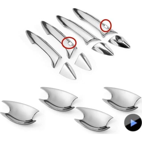 ABS Chrome Door Handle Bowl Door handle Protective covering Cover Trim for HYUNDAI ELANTRA 2011-2016