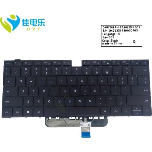 English backlit laptop keyboard for Huawei MateBook D 14 NBL WAQ9RP WAQ9R NBL-WAQ9L NBB WAH9 WAP9R WAE9P NBB- WAH9P keyboards