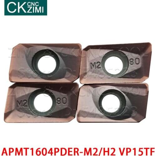APMT1604PDER-H2 VP15TF APMT1604PDER-M2 VP15TF Milling Cutter Carbide Insert CNC Milling Machine Tools APMT for stainless steel
